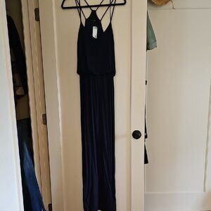 Papermoon Deep Blue Strappy Maxi Dress